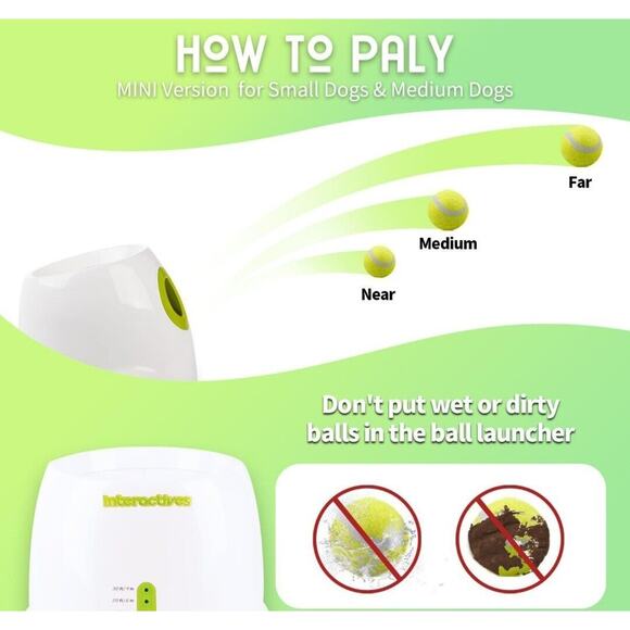 Automatic MAXI Dog Ball Thrower - Interactive Launcher, Fetch Toy NEW 6 BALLS - Picture 9 of 9